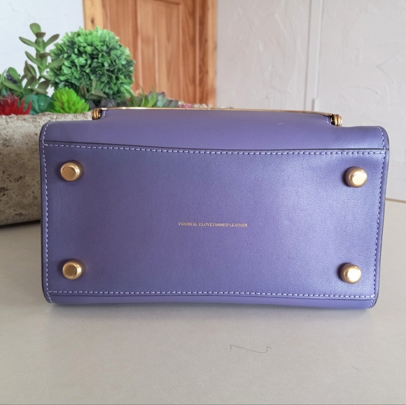 Coach Cashin Carry Tote 22, Double Kisslock, Purple - Picture 15 of 15